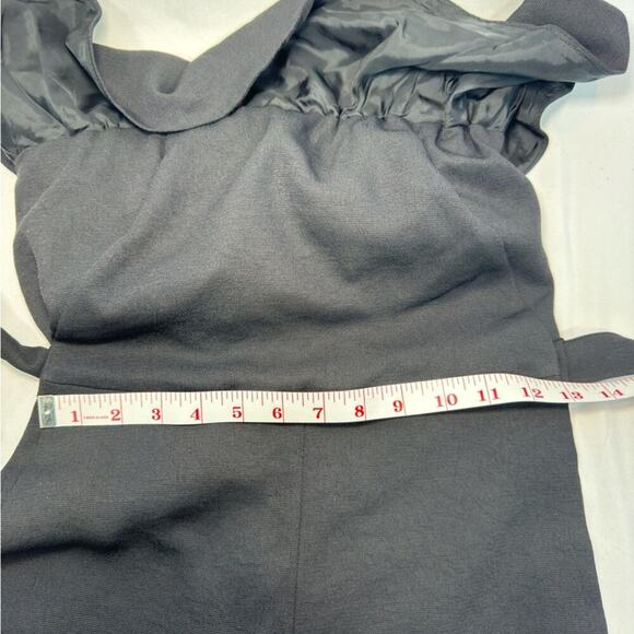 Artizia Babaton Black Flutter Strapless Ruffle Jumpsuit Size 0 - Picture 12 of 14